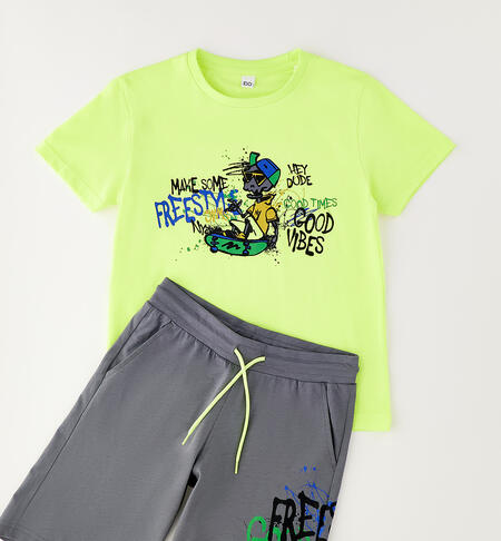 iDO boys' outfit GIALLO FLUO-1499
