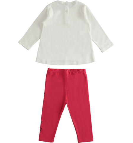 Completo leggings e maglia bambina - da 9 mesi a 8 anni iDO PANNA-0112