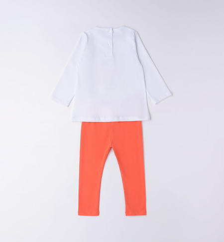 Completo lungo bambina da 9 mesi a 8 anni iDO BIANCO-0113
