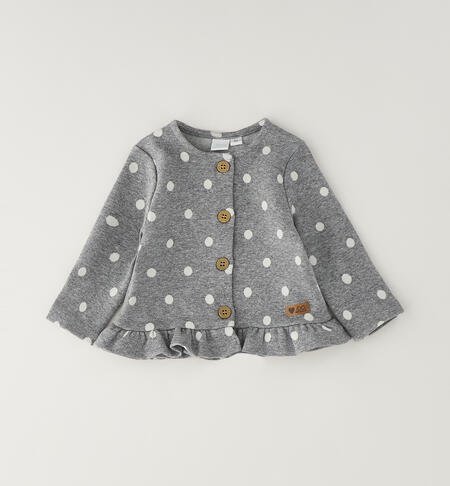 Completo neonata 3 pezzi GRIGIO MELANGE-8992