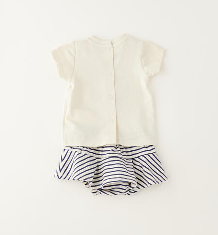 Completo neonata due pezzi BEIGE-0151