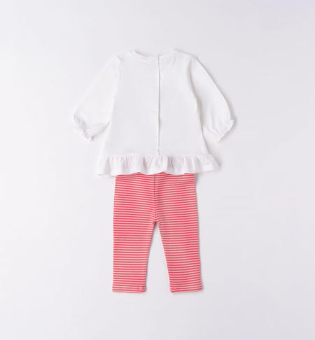 iDO T-shirt and leggings set for baby girl from 1 to 24 months CORALLO-2433