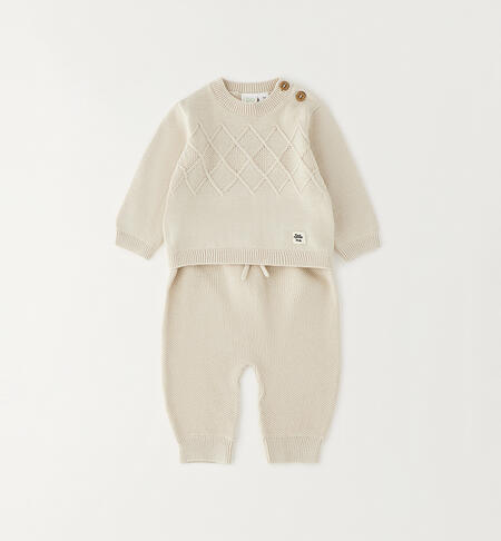 Completo neonato iDOMini BEIGE-0172