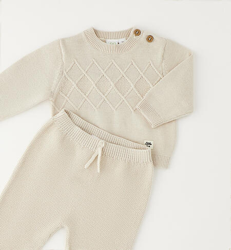 Completo neonato iDOMini BEIGE-0172