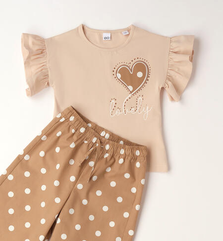 Completo per bambina iDO BEIGE-0924