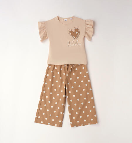 Completo per bambina iDO BEIGE-0924