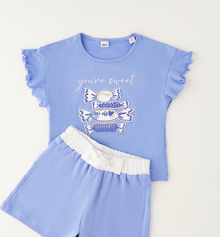 Completo per bambina LIGHT BLUE-3623