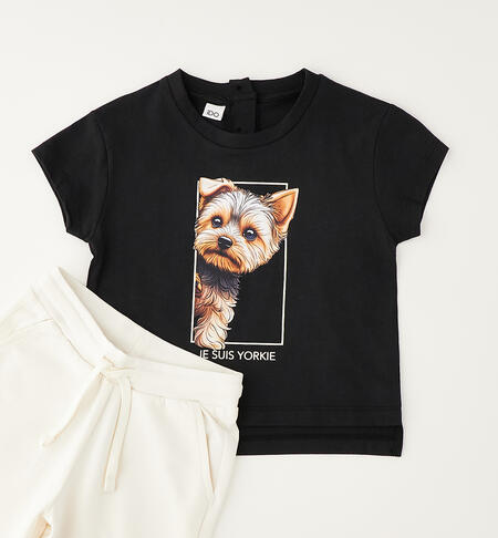 Completo per bambina NERO-0658