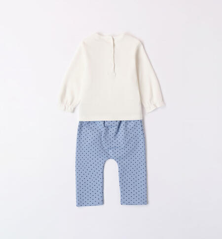 iDO heart design outfit for girls from 1 to 24 months PANNA-0112
