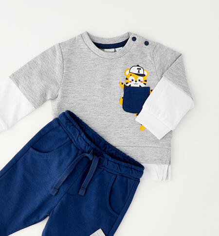 Completo per bimbo GRIGIO MELANGE-8992