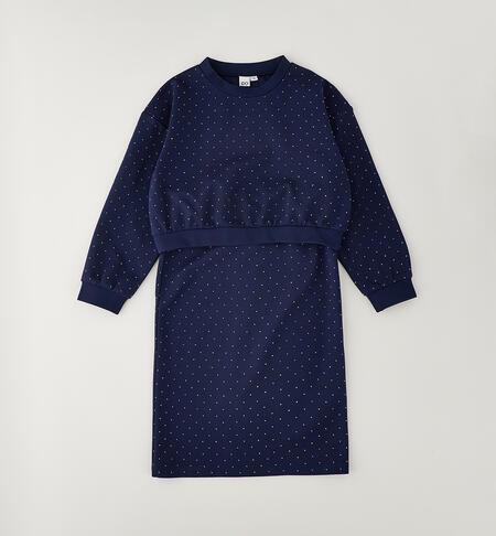 Completo per ragazza iDO NAVY-3885