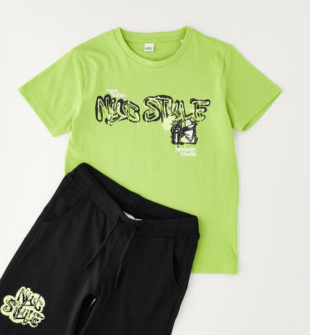Completo per ragazzo estivo VERDE-5132