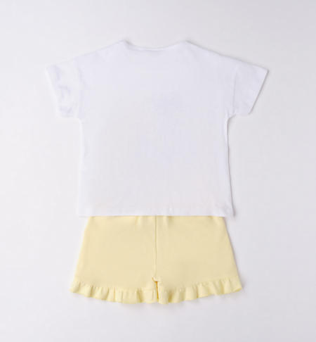 Completo ragazza 100% cotone da 8 a 16 anni iDO BIANCO-0113