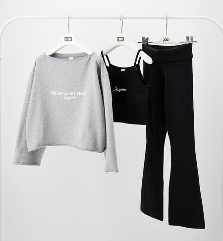 3-piece girls' outfit GREY