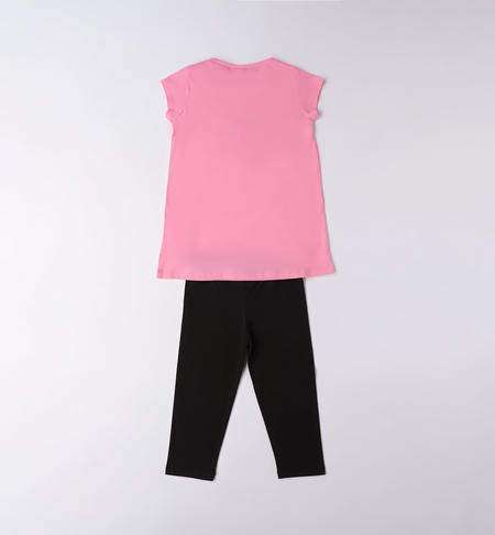 Completo ragazza con leggings da 8 a 16 anni iDO ROSA BUBBLE-2421