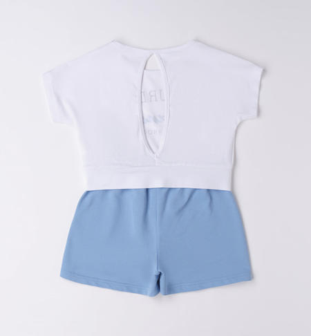 Completo ragazza estivo da 8 a 16 anni iDO BIANCO-0113