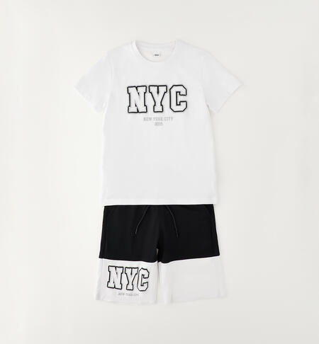 100% cotton boys' outfit WHITE