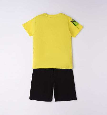iDO basketball themed outfit for boys from 8 to 16 years GIALLO-1434