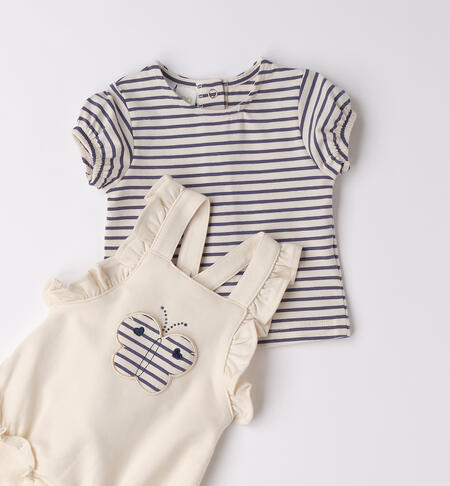 Completo salopette neonata BLU-3666