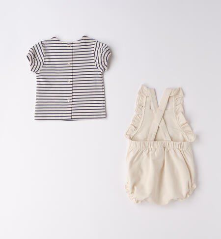 Completo salopette neonata BLU-3666