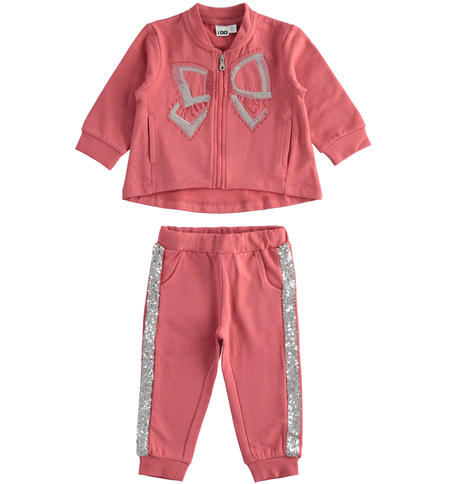 Sporty girls suit from 9 months to 8 years iDO SLATE ROSE-2527