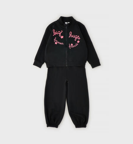 Girls' sports outfit BLACK