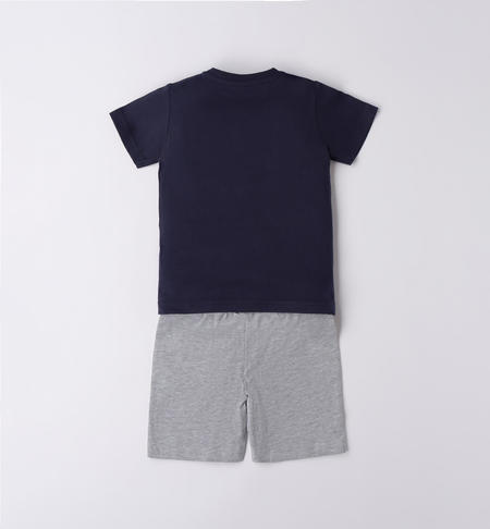 iDO outfit for boys from 9 months to 8 years BLU-GRIGIO-8009