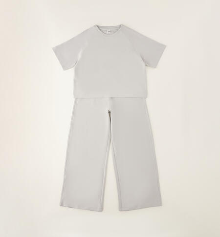 Completo sportivo ragazza  GRIGIO-0515