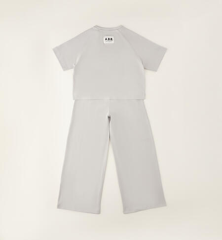 Completo sportivo ragazza  GRIGIO-0515