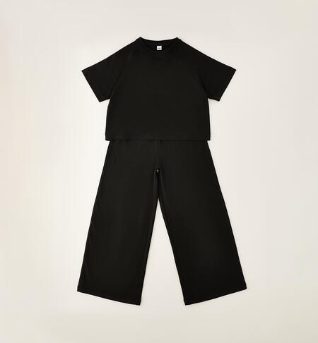Completo sportivo ragazza  NERO-0658
