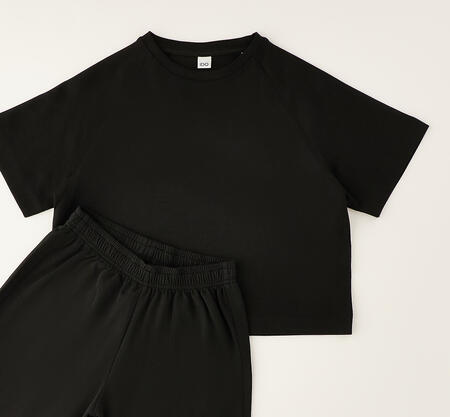 Completo sportivo ragazza  NERO-0658