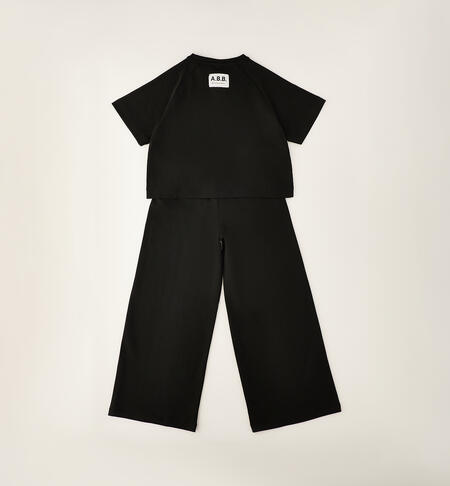 Completo sportivo ragazza  NERO-0658