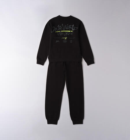Completo sportivo ragazzo NERO-0658