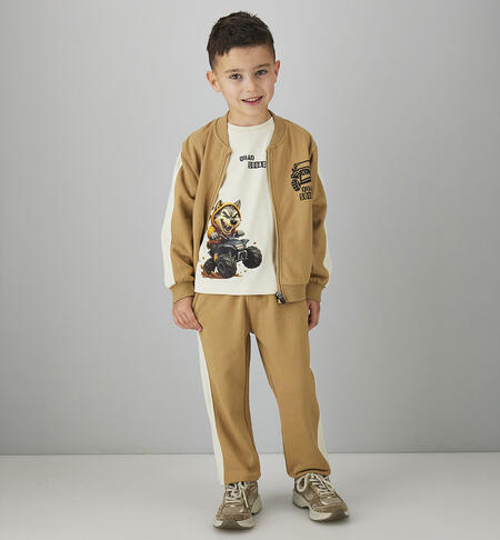 Completo tre pezzi bambino BEIGE-0747