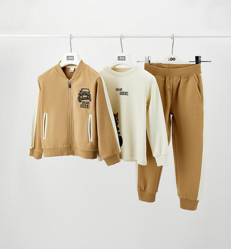 Completo tre pezzi bambino BEIGE-0747