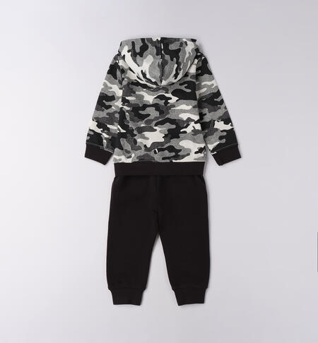 Completo tuta bambino PANNA-NERO-6BRM