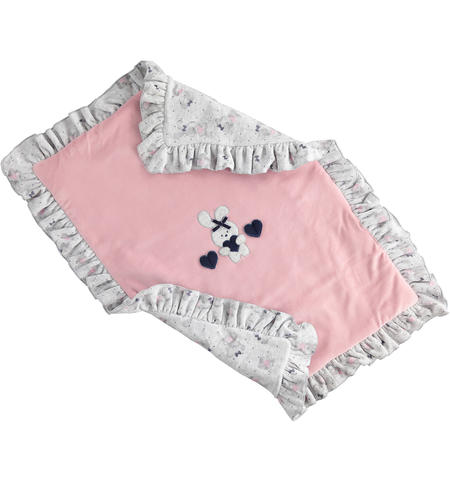 Copertina ciniglia neonato con ruches - da 0 a 18 mesi iDO MALVA-3016