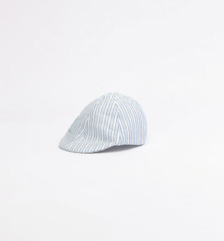 Striped baby cap AZZURRO-3872