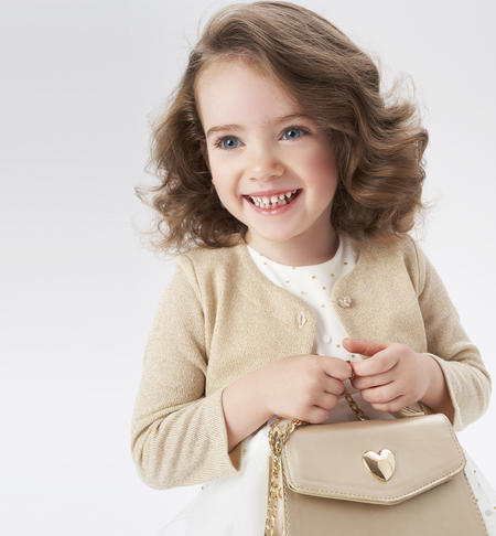 Girl's lurex shrug YELLOW