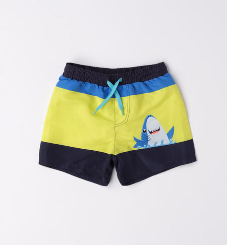 Costume boxer bambino con squalo BLU