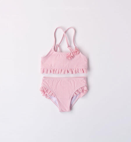 Girls' striped two-piece swimsuit ROSA-2414