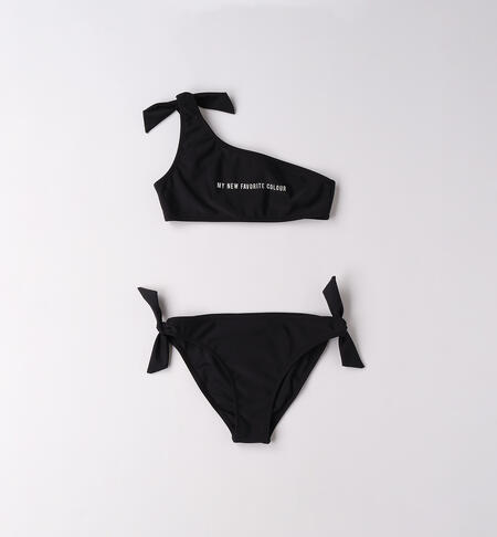 Costume due pezzi ragazza NERO