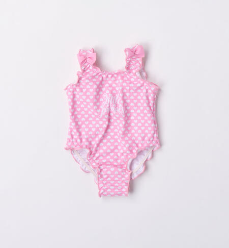 Girl's one-piece swimsuit ROSA-BIANCO-6AAL