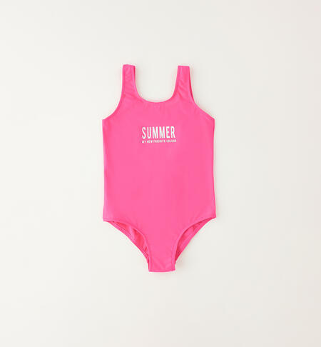 Costume mare per ragazza FUCSIA FLUO -5842