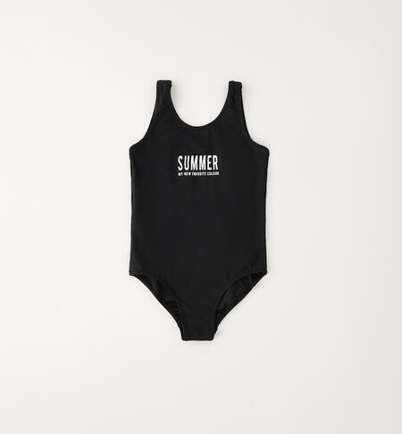 Costume mare per ragazza NERO