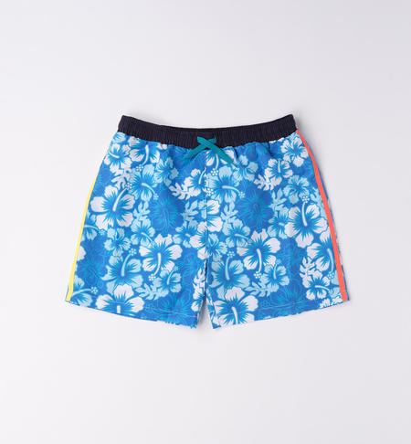 Costume ragazzo hawaiano da 8 a 16 anni iDO BIANCO-BLU-6WA2