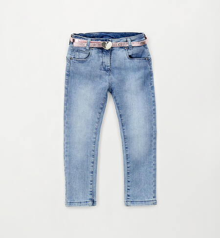Denim slim per bambina LAVATO CHIARISSIMO-7300