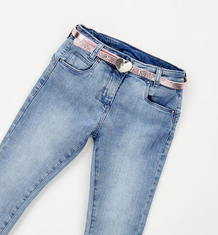 Denim slim per bambina LAVATO CHIARISSIMO-7300