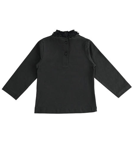 Dolcevita bambina con ruches - da 9 mesi a 8 anni iDO NERO-0658