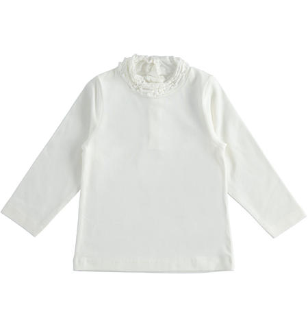 Dolcevita bambina con ruches - da 9 mesi a 8 anni iDO PANNA-0112